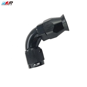 Raccords <span class=keywords><strong>de</strong></span> <span class=keywords><strong>tuyau</strong></span> PTFE à 90 degrés BJR haute performance en aluminium usiné CNC pour raccordement/amélioration, modèles AN3, AN6, AN8 - Product Image 4