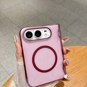 Étui de téléphone magnétique mat givré simple et luxueux pour iPhone Duo 18 Fold, coque arrière anti-chute - Product Image 3
