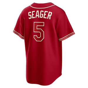 เสื้อเบสบอลผู้ชาย City Connect ปี 2026 รุ่น 5 Corey Seager แบบเย็บติด Wyatt Langford, <span class=keywords><strong>Josh</strong></span> Jung, Jacob deGrom 20 Duran จัดส่งรวดเร็ว - Product Image 2