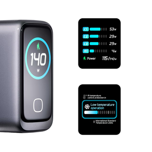 Cargador GaN de Alta Potencia de 140 W con Pantalla Táctil, Control de Temperatura, Plegable, Portátil, Carga Simultánea de Múltiples Dispositivos en el Hogar - Product Image 4