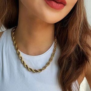 Collier chaîne en or 18 carats unisexe Xinfly, vente chaude, tendance, bijoux fantaisie Au750, chaîne en or jaune personnalisée, différentes largeurs - Product Image 5