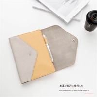 Housse de livre minimaliste en cuir PU, anti-salissure, imperméable, housse de journal de voyage, organiseur de documents