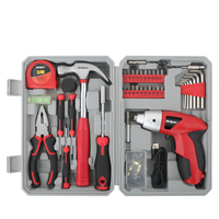 47pc 3.6V USB Kit de perceuse sans fil de qualité professionnelle pour le bricolage Tournevis électrique Ensemble d'outils électriques avec source de batterie OEM ODM