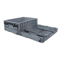 Caisse de rangement en plastique robuste, pliable, épaissie, recyclable et empilable pour la logistique