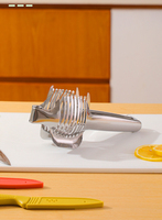 Syh318 Multifunctionele roestvrijstalen handmatige sinaasappel- en citroensnijder, tomatenknipper, groente- en fruitsnijder, uienknipper
