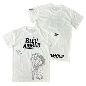 Wholesale Custom High Quality 100% Cotton T-shirt Dtf Heat Transfers Printing logo Screen Men T-Shirts