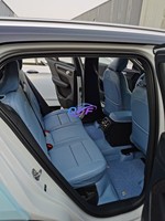 Housses de siège auto de luxe toutes saisons 5 pièces universelles en cuir Nappa noir et bleu, nouveau type