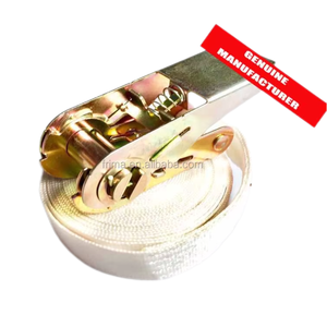 <span class=keywords><strong>Sangle</strong></span> <span class=keywords><strong>d</strong></span>'<span class=keywords><strong>arrimage</strong></span> à <span class=keywords><strong>cliquet</strong></span> en polyester léger 800 kg 25 mm 3,5 m LC400daN <span class=keywords><strong>sans</strong></span> crochets - Product Image 1