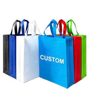 Cadeau de promotion LOGO personnalisé imprimé <span class=keywords><strong>pas</strong></span> <span class=keywords><strong>cher</strong></span> sac à provisions sac d'épicerie cadeau au détail Shopping sac réutilisable petit - Product Image 5