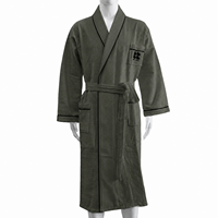 Peignoir de luxe en coton gaufré doux pour la peau, style hôtel et spa, avec col kimono, pour femme, manches longues, idéal pour les boutiques de cadeaux, fabrication professionnelle