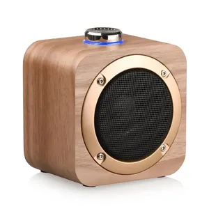 Tragbare drahtlose Lautsprecher aus Holz material Kleiner Heimkino-BT-Lautsprecher