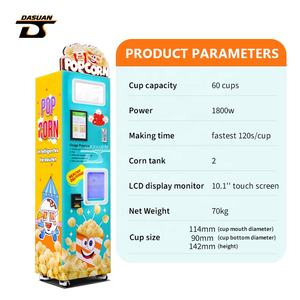 Machine à pop-corn caramel entièrement automatique Distributeur automatique de pop-corn pour restauration commerciale pour centre commercial et <span class=keywords><strong>cinéma</strong></span> - Product Image 3