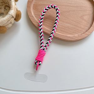 Série de couleurs de corde tressée torsadée avec style de joint transparent Modèles pour hommes et femmes avec étui pour téléphone portable Artefact anti-perte - Product Image 2