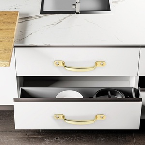 Poignée de meuble moderne en alliage de zinc en forme de U pour commodes, armoires, cuisines, salles de bain et hôtels - Installation facile - Product Image 4