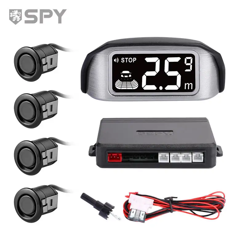 Spy univers-sensor de aparcamiento con radar para coche, kit de 8 sensores de marcha atrás de alta calidad con led, módulo oem