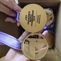 Ruban de médaille personnalisé OEM, cordon en polyester, impression couleur intégrale pour la course à pied, le cyclisme, les sports scolaires