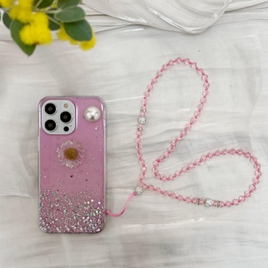 Funda de teléfono de lujo con cordón para <span class=keywords><strong>iPhone</strong></span>, collar de perlas, cadena, para <span class=keywords><strong>iPhone</strong></span> 14, 13, <span class=keywords><strong>12</strong></span> Pro, Max <span class=keywords><strong>MiNi</strong></span>, 11 Pro, XR, X, XS, 7, 8, novedad de <span class=keywords><strong>2023</strong></span> - Product Image 2