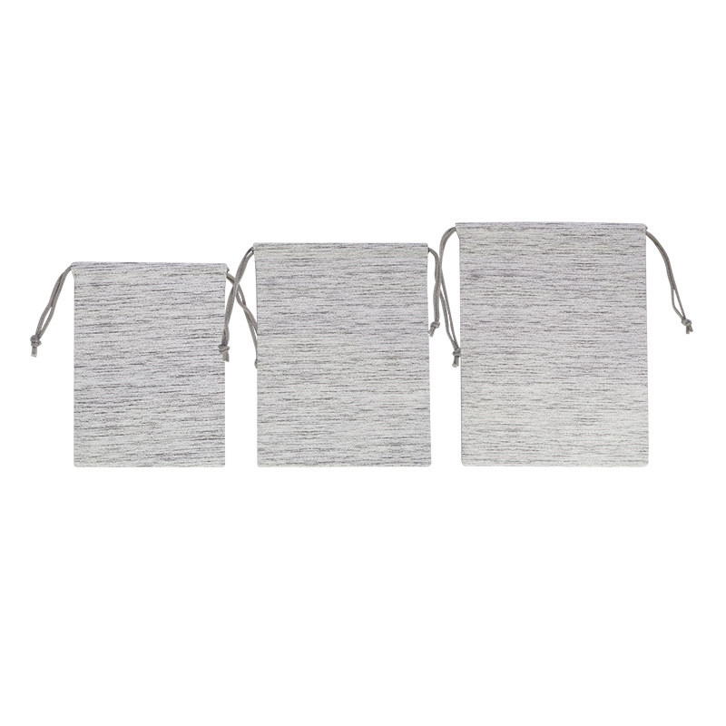 Collapsible Soft Black Drawstring Storage Bag Customized Priting With Strap