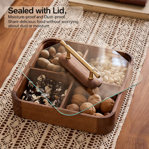 กล่องเก็บผลไม้อบแห้ง<span class=keywords><strong>ไม้</strong></span>วอลนัทสีดำสุดหรูทันสมัย<span class=keywords><strong>ขาย</strong></span>ดีที่สุด สำหรับวางบนโต๊ะในห้องนั่งเล่น - Product Image 5