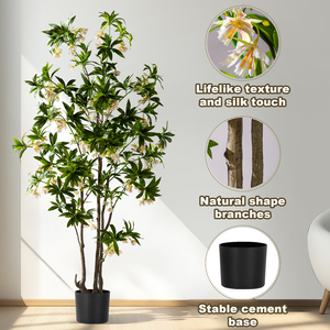 <span class=keywords><strong>Plante</strong></span> Artificielle de Pieris Japonais "Real Touch" avec Tige en Bois, Feuillage Vert, pour <span class=keywords><strong>Intérieur</strong></span>, Extérieur, Bureau, Décoration de Paysage, Pâques - Product Image 6