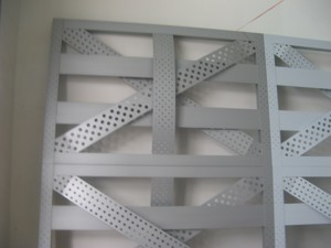 Panneau de mur-rideau en aluminium contemporain avec motif diamant découpé au laser pour l'extérieur des bâtiments - Product Image 4