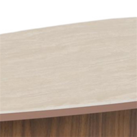 Plaque de meubles de restaurant de luxe moderne haut de gamme Table à manger couverte en bois MDF pour café hôtel en bois massif