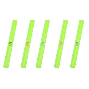 2025 Reflective PVC <b>Slap</b> Band Full Print Green Color Night Party Promotion Gifts <b>Slap</b> <b>Bracelet</b> for Sale - Product Image 2
