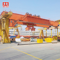 Grue à double chariot QE, grande grue à double poutre 10t 30t 50t 100t, commande par cabine