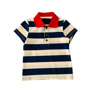 Abbigliamento Coordinato Genitore-Figlio, Nuova Collezione Primavera 2023, Stile Estero, Abito a Righe con Colletto per Madre e Figlia, T-shirt in Cotone a Maniche Corte - Product Image 5