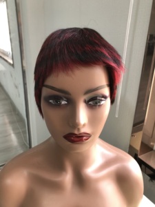Perruque Courte <span class=keywords><strong>Homme</strong></span> Style Mode Cheveux Brésiliens Brun <span class=keywords><strong>Clair</strong></span> 100% Cheveux Humains Vierges Pas Chère - Product Image 2
