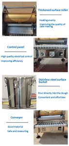 Squid Non-stick Thin Cake Pressing Machine Crepe Cake Layer Machine Birthday Cake Crepe Making Machine - Product Image 4