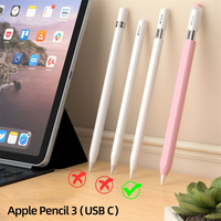 2024 pour Apple crayon USB-C magnétique stylo protecteur Silicone manchon iPencil Grip peau support couverture accessoires Transparent clair