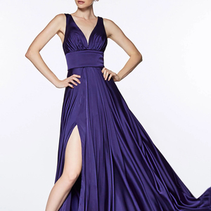Della Bretella di modo Del Partito Senza Maniche Maxi Vestito Da Donna Estate <span class=keywords><strong>raso</strong></span> Slittamento Vestito Da Sera <span class=keywords><strong>lungo</strong></span> - Product Image 6