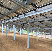Système de montage au sol à vis pour panneaux photovoltaïques SunX-Tech, structure de pieux solaires, vente chaude