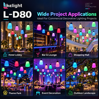 Lumière LED forestière à effet de respiration, lumière à pixels RGB, lampe décorative numérique UCS2903, éclairage à 360 degrés pour jardin, paysage, parc à thème