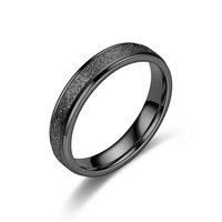 Meistverkaufter Europäisch-Amerikanischer Trendiger Matter Edelstahl Unisex-Ring Beliebter Minimalistischer Geometrischer Schlichter Ring