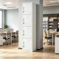 Casier en acier pour employés, armoire métallique à 4 portes, casiers de rangement multicolores pour le personnel de la salle de sport
