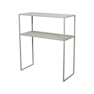 Estante moderno de mesa auxiliar de metal de 2 capas para el hogar y la cocina Uso personalizado y multiusos para la decoración del hogar - Product Image 1