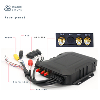 1080P MDVR Cms Logiciel Enregistrement Vidéo 4G 3G H.265 4ch Câble D'extension IP66 Étanche Mdvr Ssd avec Microphone