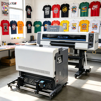 Printer DTF 60 cm Double Head I3200 Printer DTF 24 Inch A2 dengan Mini Shaker dan Pengering Ringan KCMY 5 Warna