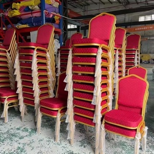 Chaise empilable en acier pour salle à manger, hôtel, banquet, réunion VIP, restaurant, salle d'attente, événement, mariage, église, fête - Fabricant - Product Image 6