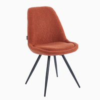 Chaises de salle à manger empilables en métal, style nordique américain moderne, luxe léger, imperméables, pour la maison, le bureau et l'hôtel