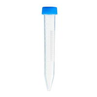 Tube à centrifuger jetable de 15ml avec capuchon bleu Matériau PP Support OEM personnalisable Échelle imprimée