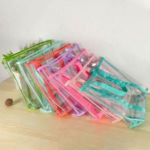 Sac fourre-tout en PVC transparent avec logo personnalisé, étanche, idéal pour la plage ou le shopping – Vente chaude - Product Image 2