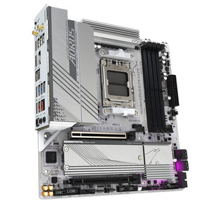 Nouvelle carte mère <span class=keywords><strong>B650M</strong></span> <span class=keywords><strong>AORUS</strong></span> <span class=keywords><strong>ELITE</strong></span> AX ICE White DDR5 AM5 M ATX, chipset AMD B650, double PCIe5.0, sans fil, pour jeux, pour GIGABYTE - Product Image 2
