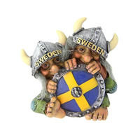 Aimant en métal personnalisé en forme de trolls norvégiens, statue antique de troll norvégien, figurine, aimants de réfrigérateur Petwer, souvenir touristique