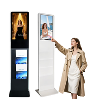 Exhibidor de Folletos con Pantalla LCD de 21.5 Pulgadas, Porta Revistas con Pantalla Full HD, CMS en la Nube, Control Remoto, Reproductor de Publicidad para Hotel