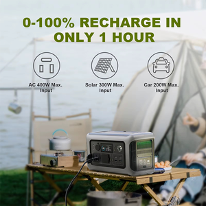 เครื่องกำเนิดไฟฟ้าพกพา R600 600W พร้อมแผงโซลาร์เซลล์ MPPT คอนโทรลเลอร์  รองรับการเชื่อมต่อรถยนต์  กำลังไฟ PD100W  ฟังก์ชั่น APP และ UPS  แบตเตอรี่ LiFePO4  คลื่นไซน์บริสุทธิ์  ควบคุมผ่านรีโมท - Product Image 5
