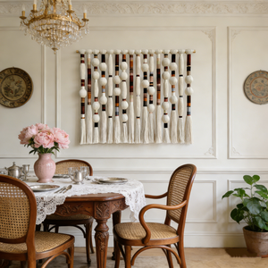 Arte <span class=keywords><strong>de</strong></span> Pared <span class=keywords><strong>de</strong></span> Macramé Tejido a Mano Personalizable en Colores Personalizados para Dormitorios y Proyectos Hoteleros - Product Image 5