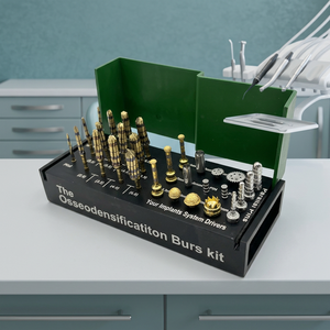 Kit de 29 Piezas para Implantes Dentales: Fresas de Osteodensificación, Elevación de Seno Maxilar, Herramientas Quirúrgicas Dentales Manuales de Metal - Product Image 3